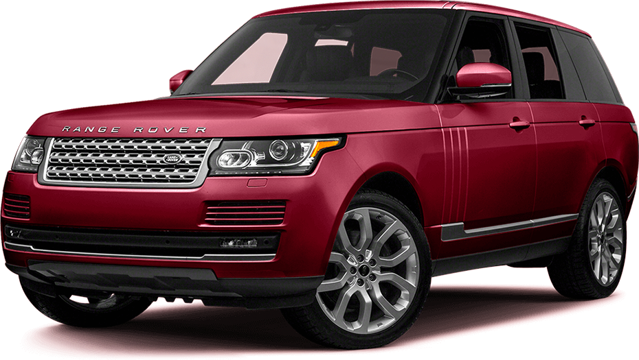 Red luxury SUV