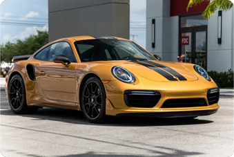 Yellow Porsche